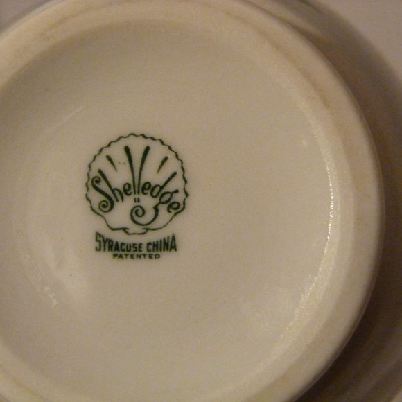 SYRACUSE China Made in USA "Shelledge Bamboo" Sugar Bowl With Lid - Picture 9 of 11